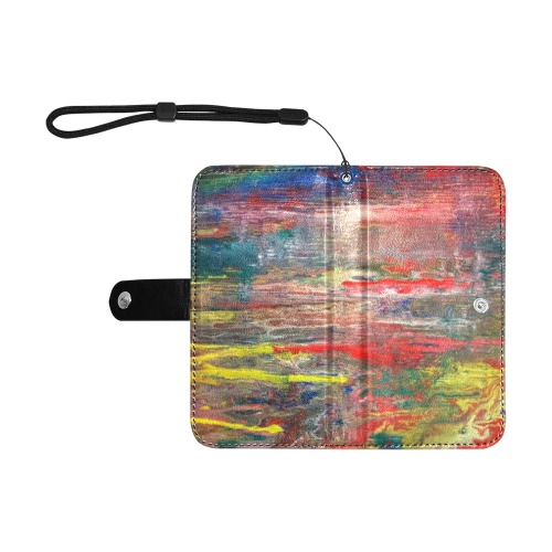 down by the Lake Flip Leather Purse for Mobile Phone/Small (Model 1704)