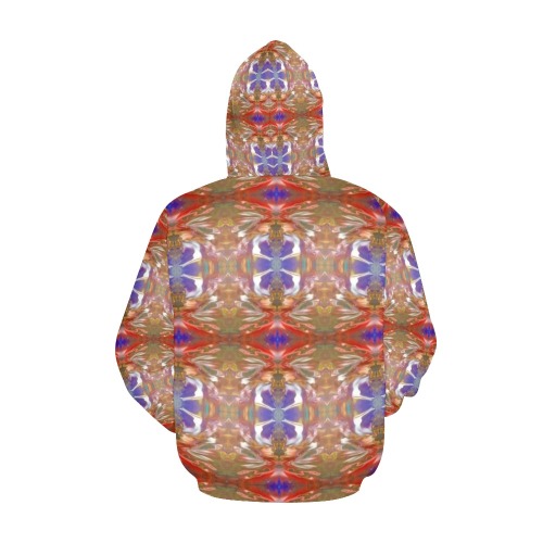 Illusion All Over Print Hoodie for Women (USA Size) (Model H13)
