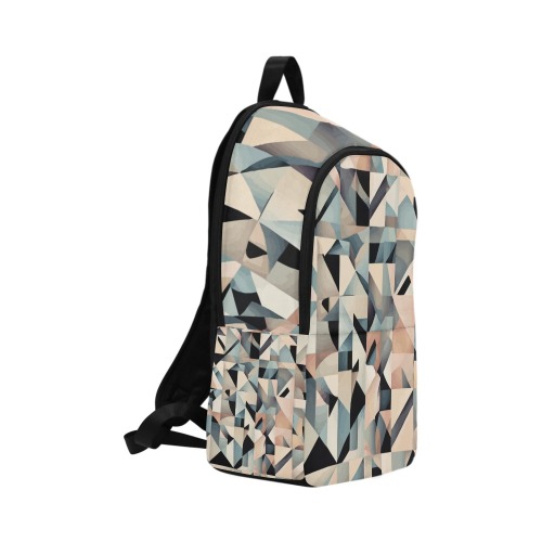 Modern abstract geometric pattern of pastel colors Fabric Backpack for Adult (Model 1659)