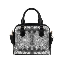 Silver Linings Frost Fractal Shoulder Handbag (Model 1634)