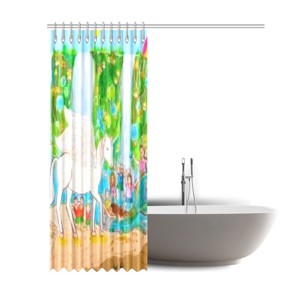 waterfall Shower Curtain 69"x84"