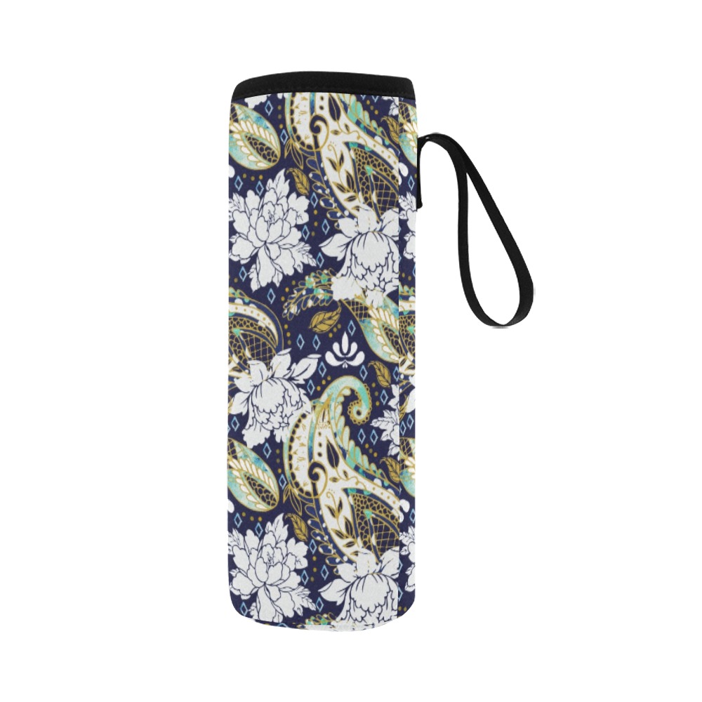 Paisley obsession-87 Neoprene Water Bottle Pouch/Large