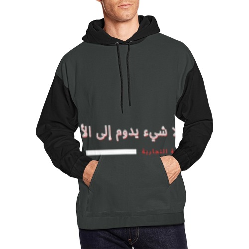 Printed logo All Over Print Hoodie for Men (USA Size) (Model H13)