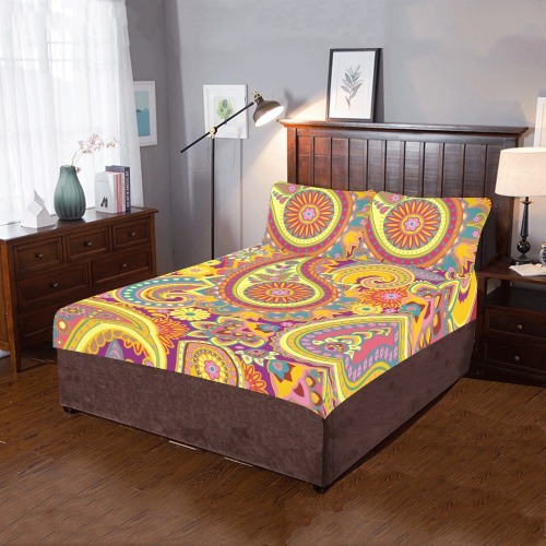 Beautiful Vintage Paisley 3-Piece Bedding Set