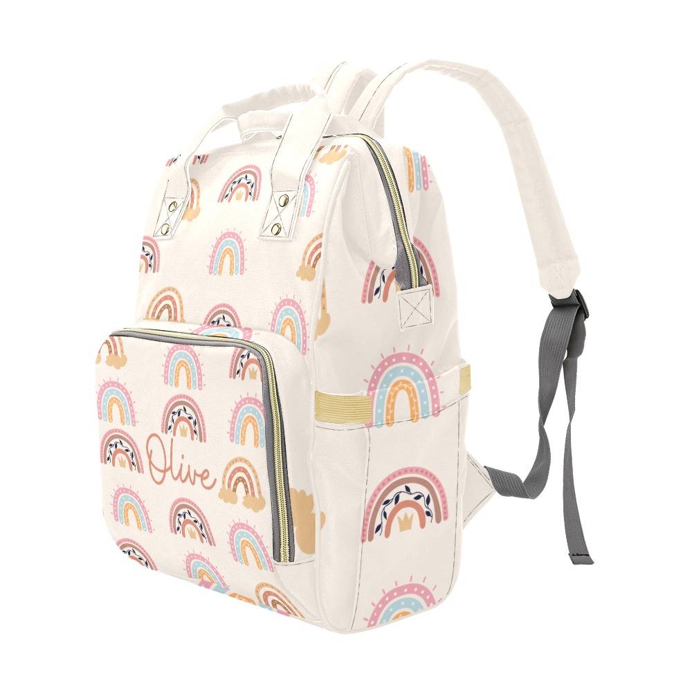 Personalized Boho Diaper Bag Multi-Function Diaper Backpack/Diaper Bag (Model 1688)