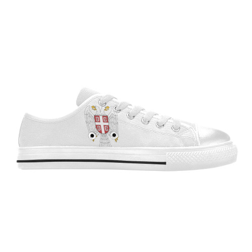 Serbia Low Top Canvas Shoes for Kid (Model 018)