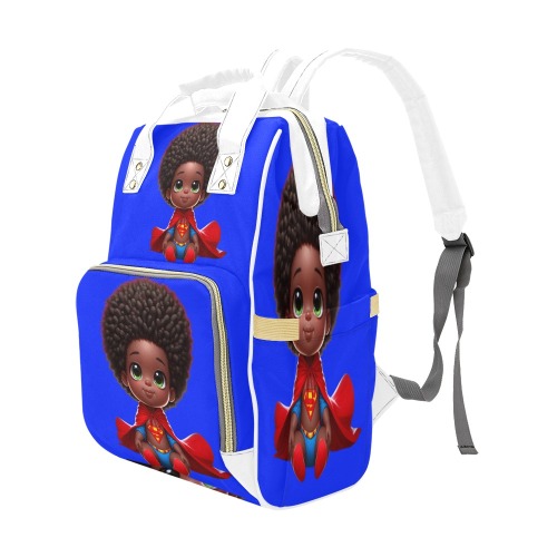Black history - Kids 07 - Milan Templates Multi-Function Diaper Backpack/Diaper Bag (Model 1688)