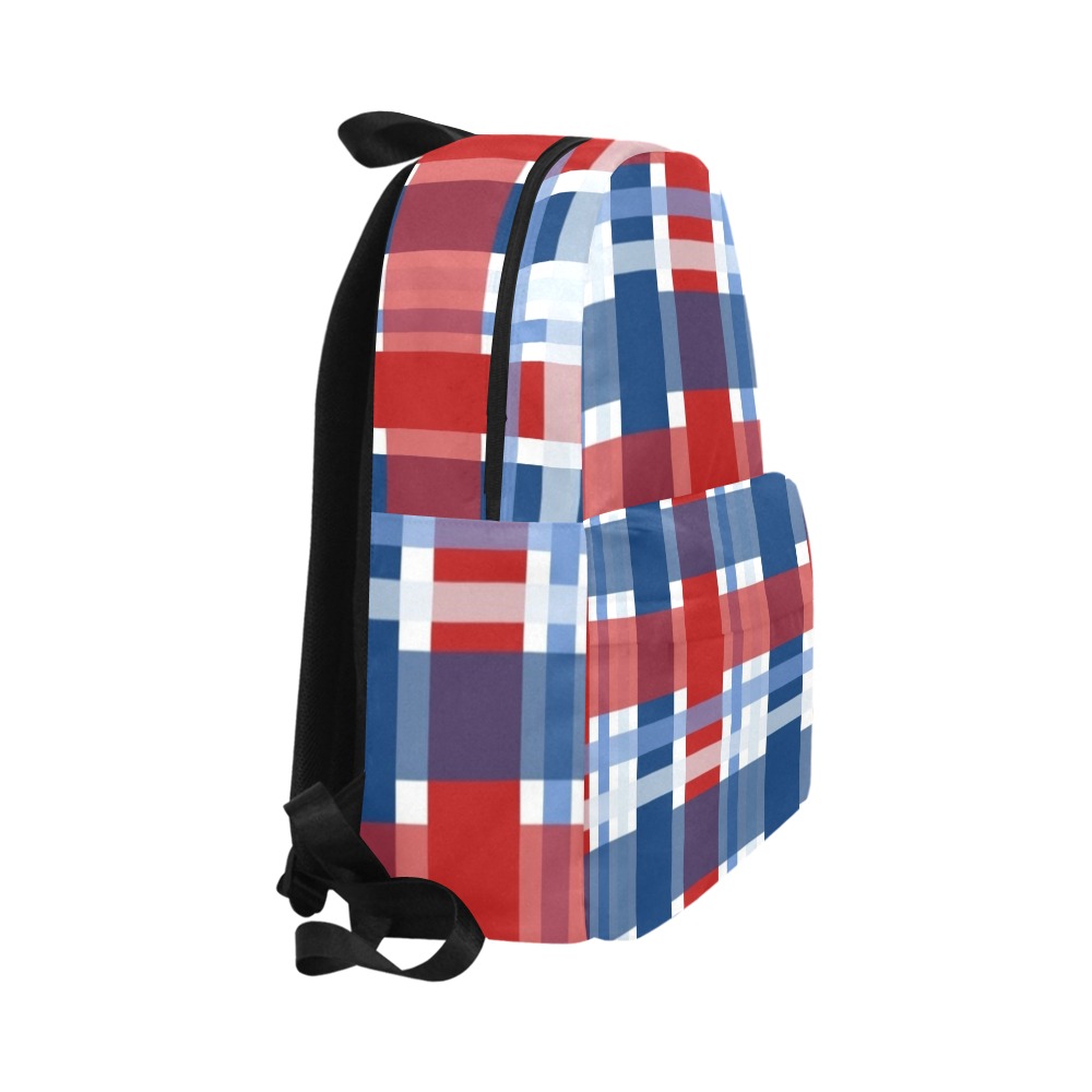 Patriotic Plaid Seamless Pattern 1 Unisex Classic Backpack (Model 1673)