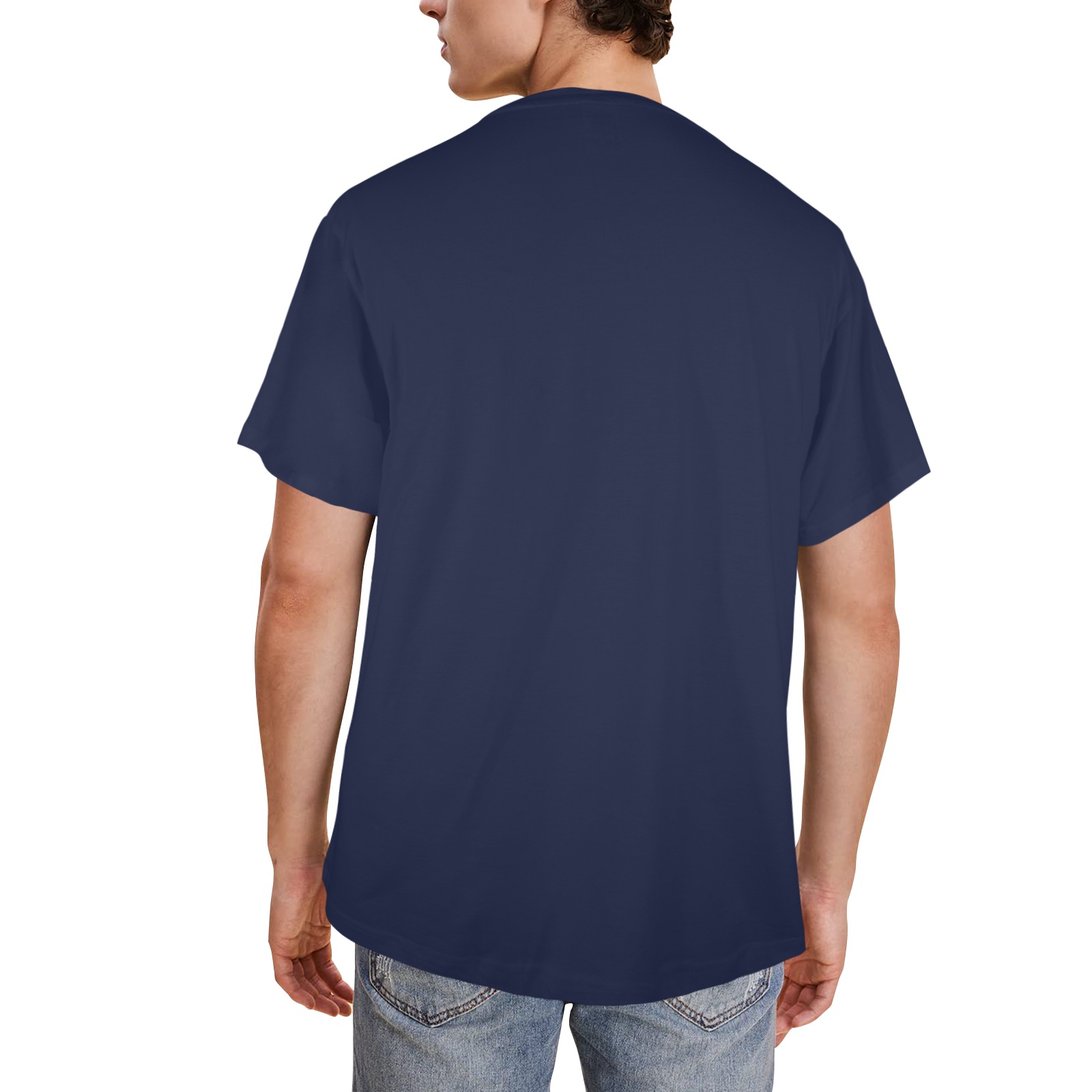 Jerusalem dechire bleu Men's Glow in the Dark T-shirt (Front Printing)