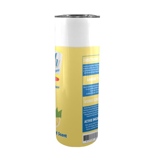 yellow 20oz Tall Skinny Tumbler with Lid and Straw