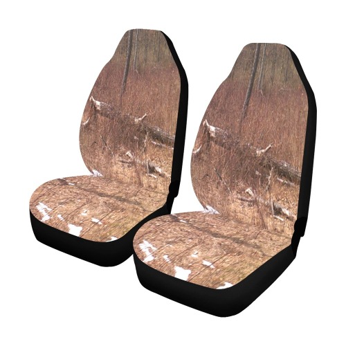 Falling tree in the woods Car Seat Covers (Set of 2)