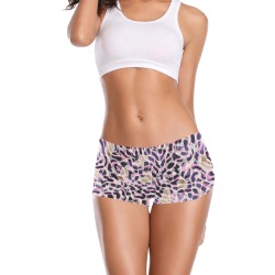 Abstract wavy animal 2PNA Women's All Over Print Boyshort Panties (Model L31)