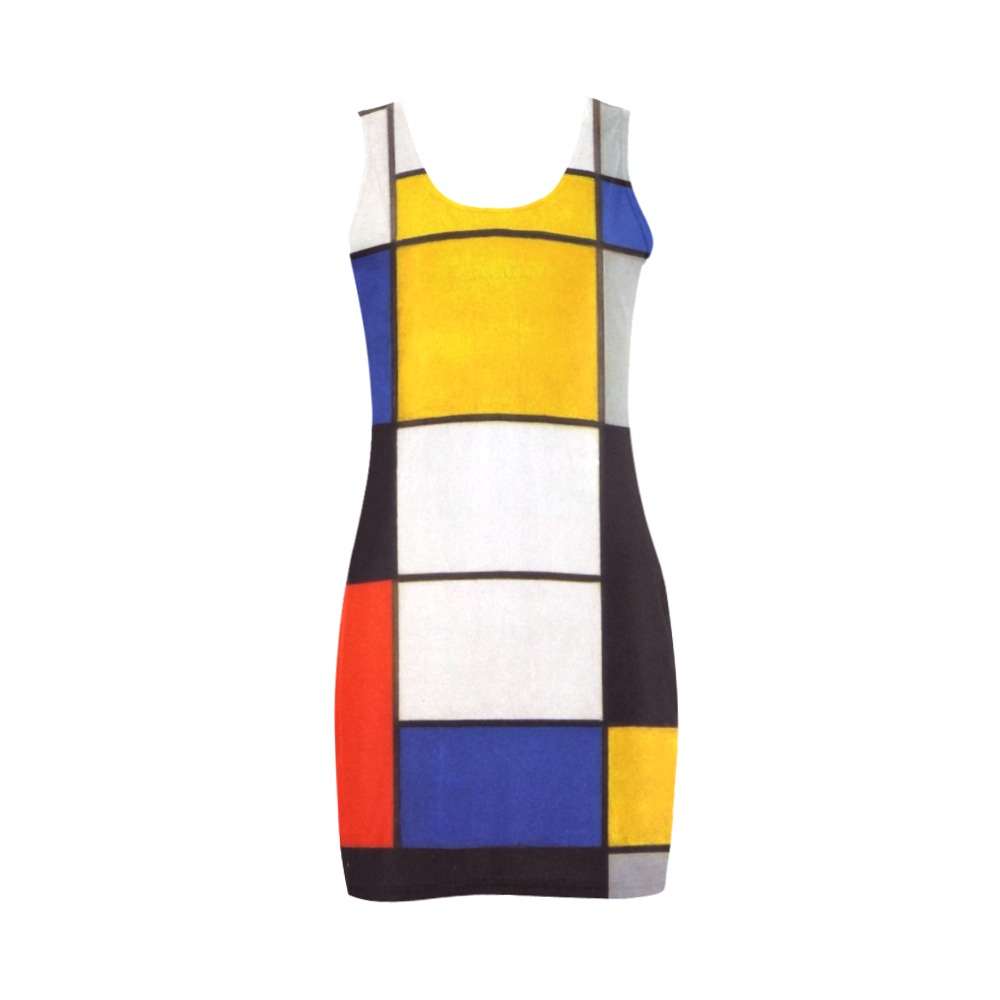 Composition A by Piet Mondrian Medea Vest Dress (Model D06)