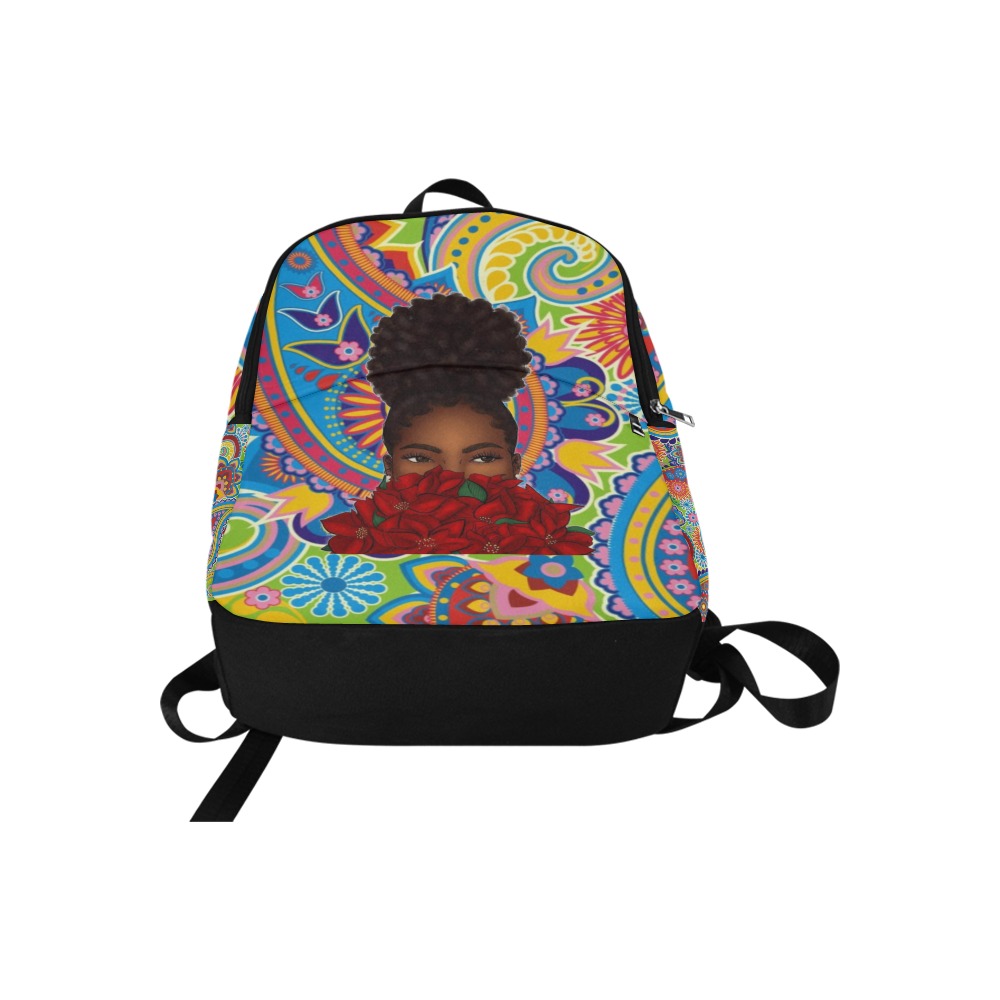 Acid Rose Fabric Backpack for Adult (Model 1659)