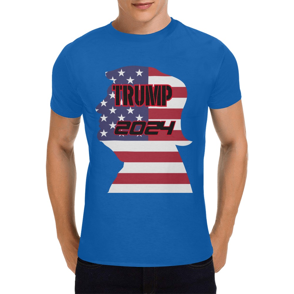 American-Trump Men's T-Shirt in USA Size (Front Printing Only)