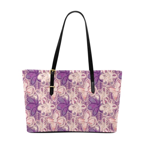 Fashionable floral pattern Euramerican Tote Bag/Large (Model 1656)