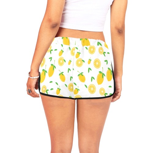 Lemon Women's All Over Print Relaxed Shorts (Model L19)
