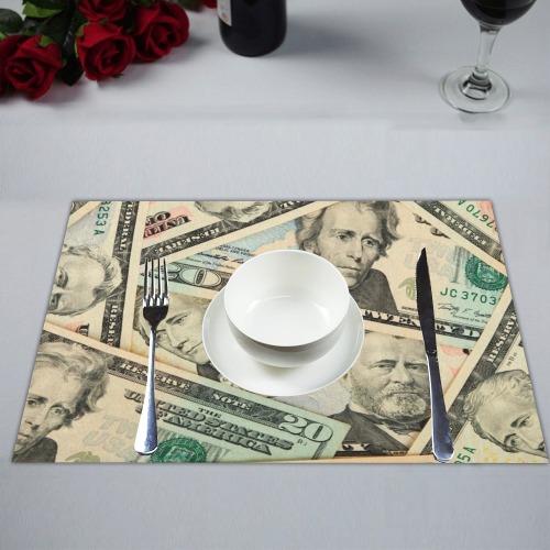 US PAPER CURRENCY Placemat 14’’ x 19’’ (Set of 6)