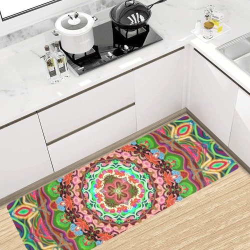 russian mandala 17 Kitchen Mat 48"x17"