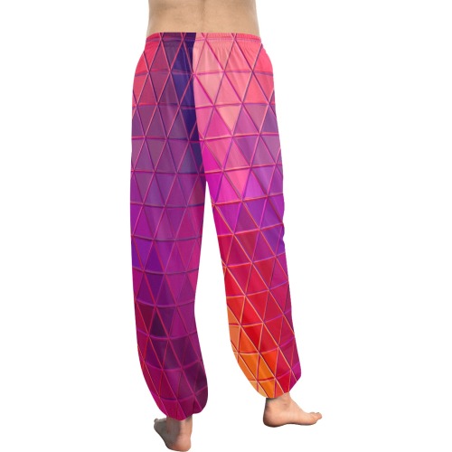 mosaic triangle 5 Women's All Over Print Harem Pants (Model L18)