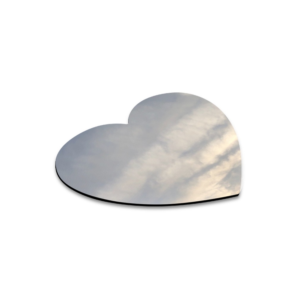 Rippled Cloud Collection Heart-shaped Mousepad