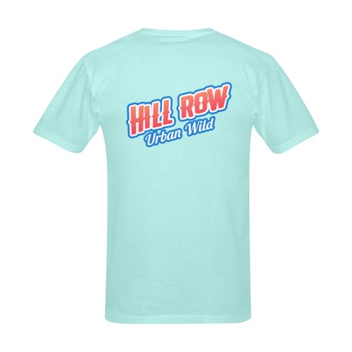 HILL ROW BLUE Men's Slim Fit T-shirt (Model T13)
