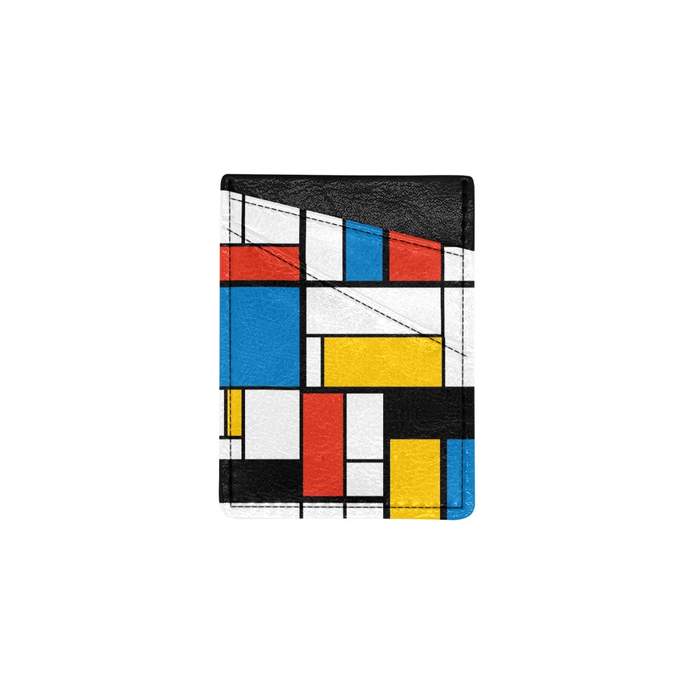 Mondrian De Stijl Modern Cell Phone Card Holder