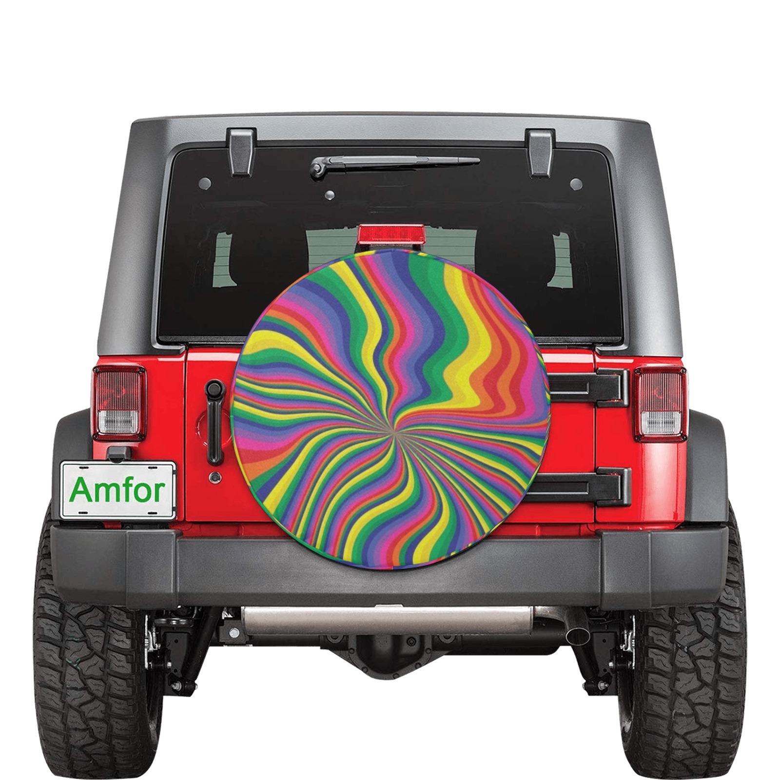 Groovy Pattern 30 Inch Spare Tire Cover