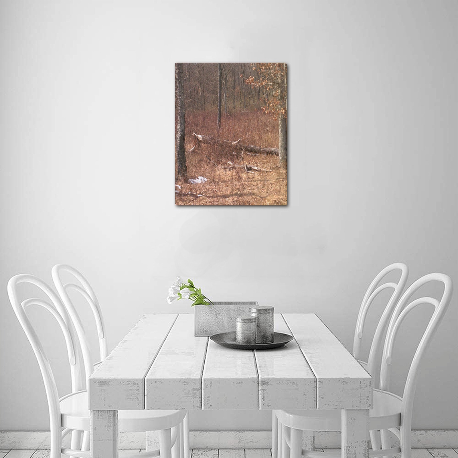 Falling tree in the woods Upgraded Canvas Print 11"x14"