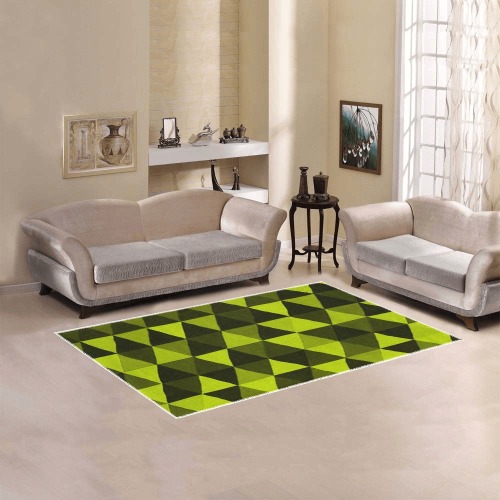 RALPH RORAFF Geometric Modern Gold Area Rug 5'x3'3''