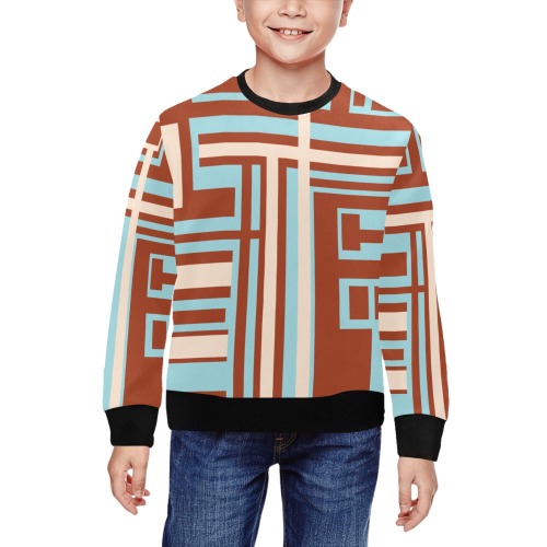Model 1 All Over Print Crewneck Sweatshirt for Kids (Model H29)