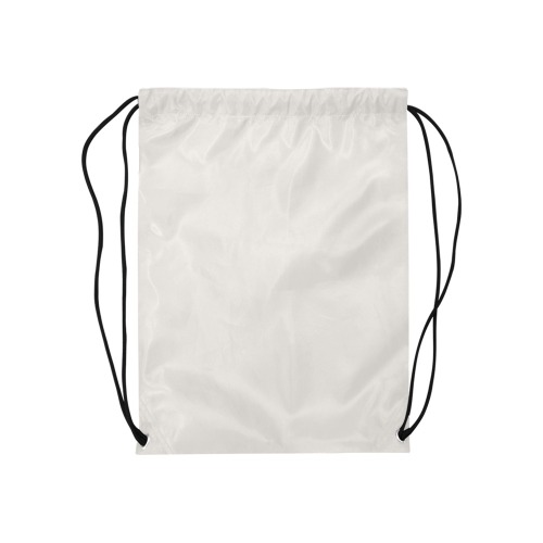 White Alyssum Medium Drawstring Bag Model 1604 (Twin Sides) 13.8"(W) * 18.1"(H)