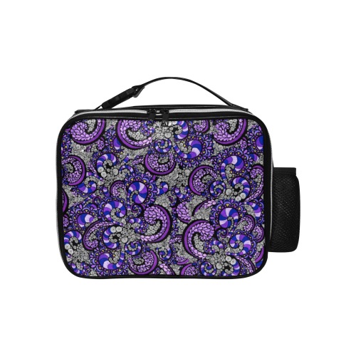 Purple Pulse PU Leather Lunch Bag (Model 1723)