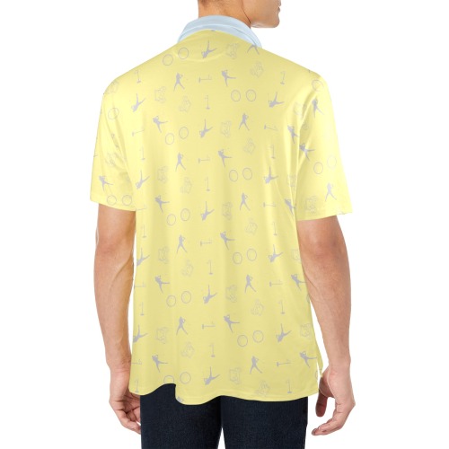 Fling Spring Men's All Over Print Polo Shirt (Model T55)