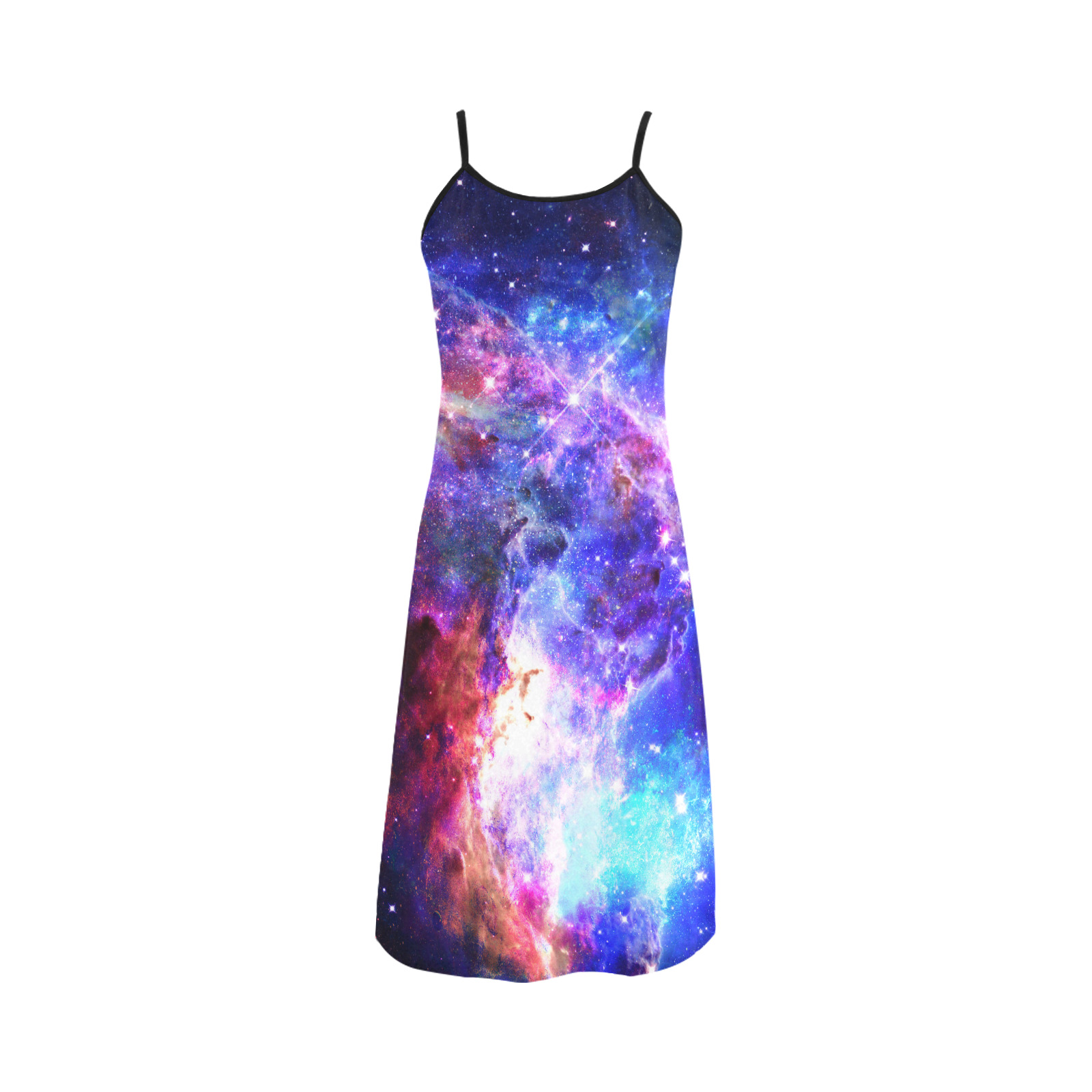 Mystical fantasy deep galaxy space - Interstellar cosmic dust Alcestis Slip Dress (Model D05)