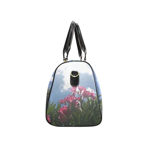 Pink Flowers And Sky New Waterproof Travel Bag/Small (Model 1639)