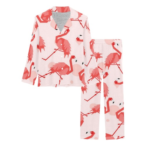 Flamingos Women's Long Pajama Set