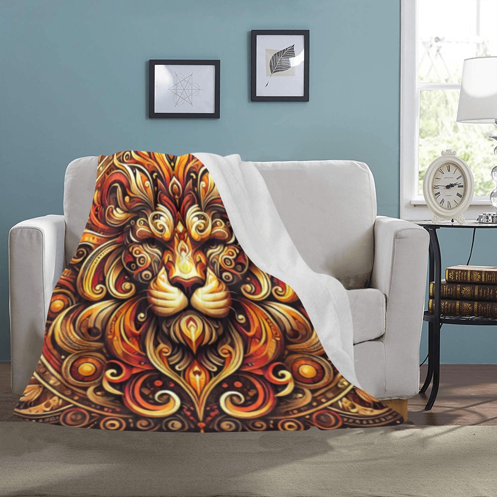 Lion Magical Ultra-Soft Micro Fleece Blanket 50"x60"