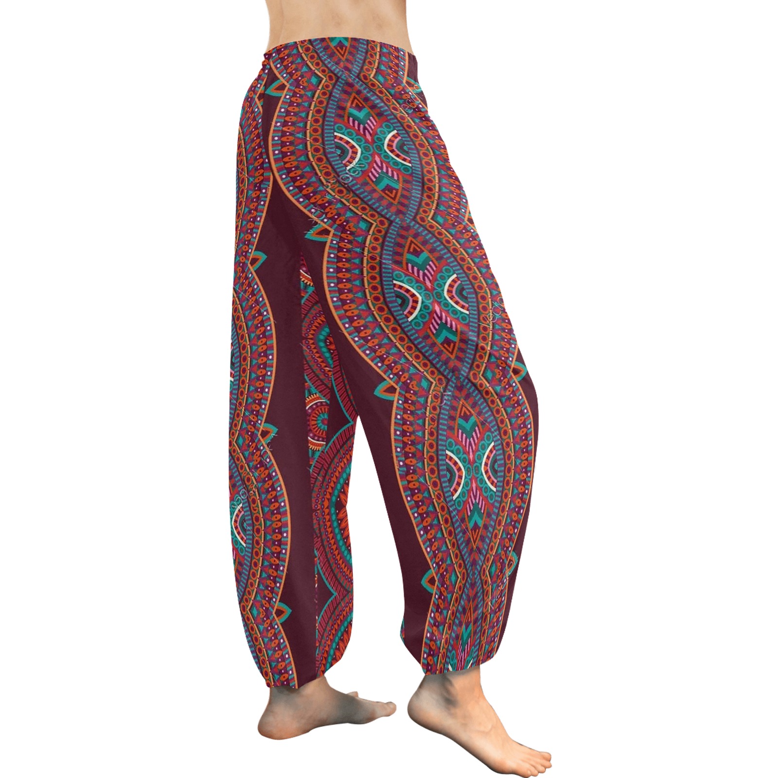 Abstract Tribal Stripes VERTICAL Women's All Over Print Harem Pants (Model L18)