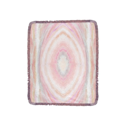 water7 Ultra-Soft Fringe Blanket 40"x50" (Mixed Pink)