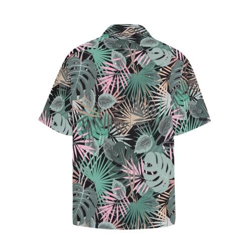 SONGKRAN Hawaiian Flower Print Hawaiian Shirt with Chest Pocket (Model T58)