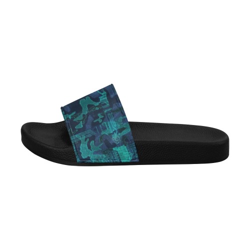 FutureElectro Cyber Camo Women's Slide Sandals (Model 057)