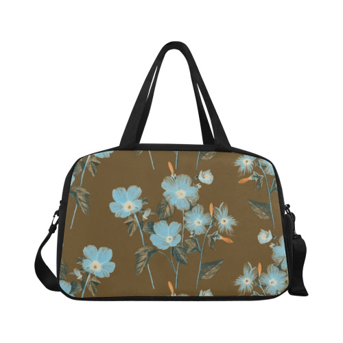 Rustic Blue Floral Bouquet Fitness Handbag (Model 1671)
