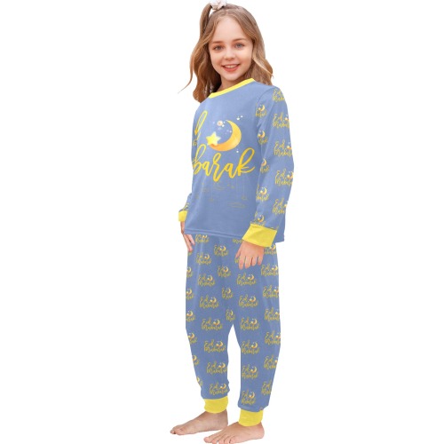 lollygag Little Girls' Crew Neck Long Pajama Set