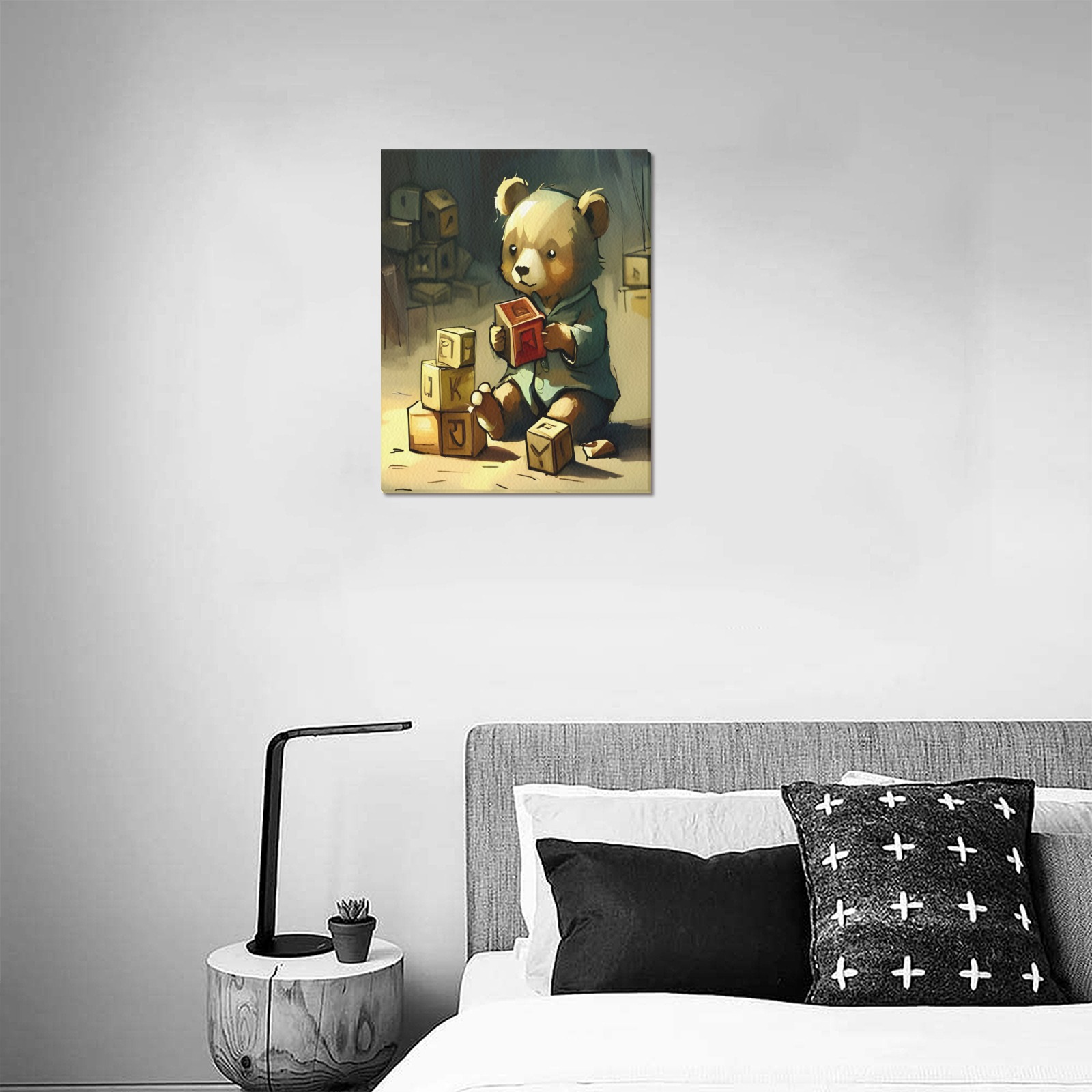 Little Bears 9 Upgraded Canvas Print 11"x14"