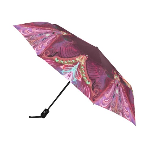 dragon flowers2 Anti-UV Auto-Foldable Umbrella (U09)