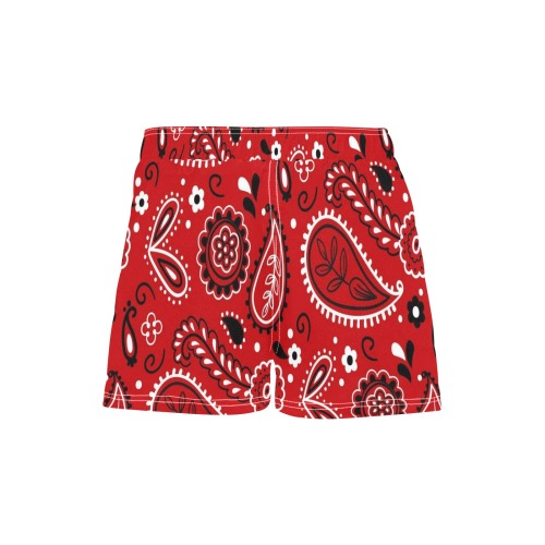 red bandana Women's Casual Board Shorts (Model L54)