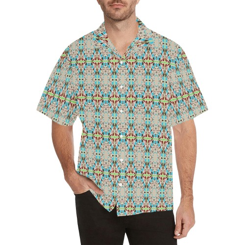 Arabic art Hawaiian Shirt with Merged Design (Model T58)
