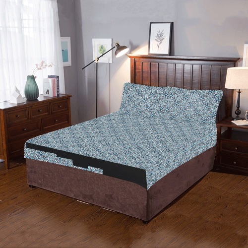 Moody Blue 3-Piece Bedding Set