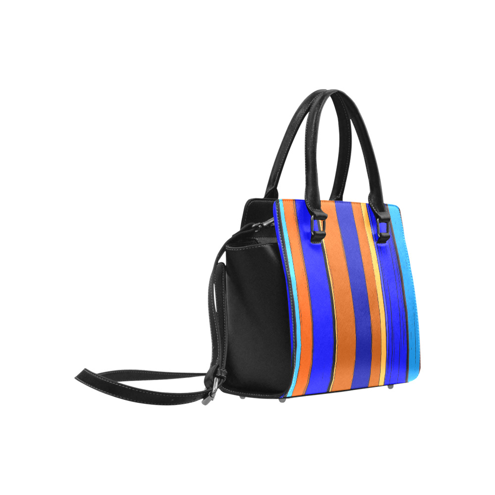 Abstract Blue And Orange 930 Classic Shoulder Handbag (Model 1653)